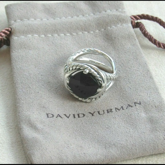 David Yurman Jewelry - 24 hour sale! David Yurman Infinity Ring 11mm Onyx